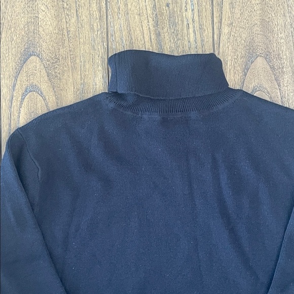 NWT Chico’s Coolmax Black Turtle Neck Pullover Sweater Size XXL - Picture 4 of 5